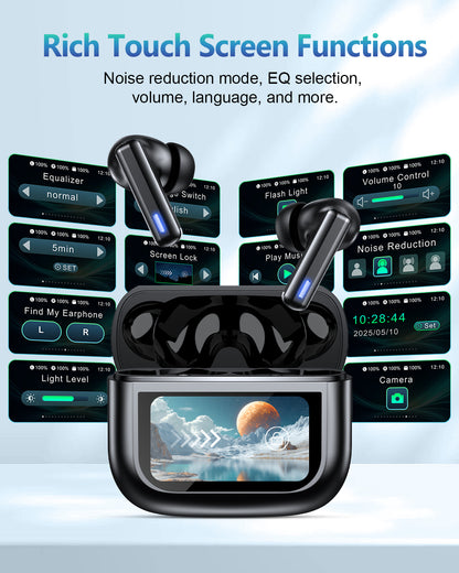 Wireless Earbuds Bluetooth Headphones, Ear Buds with Touch Screen