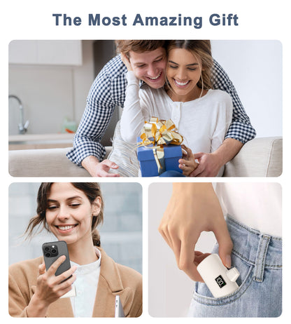 Portable Charger 6000mAh, USB-C Portable Phone Charger with Fast Charging (20W), Mini Battery