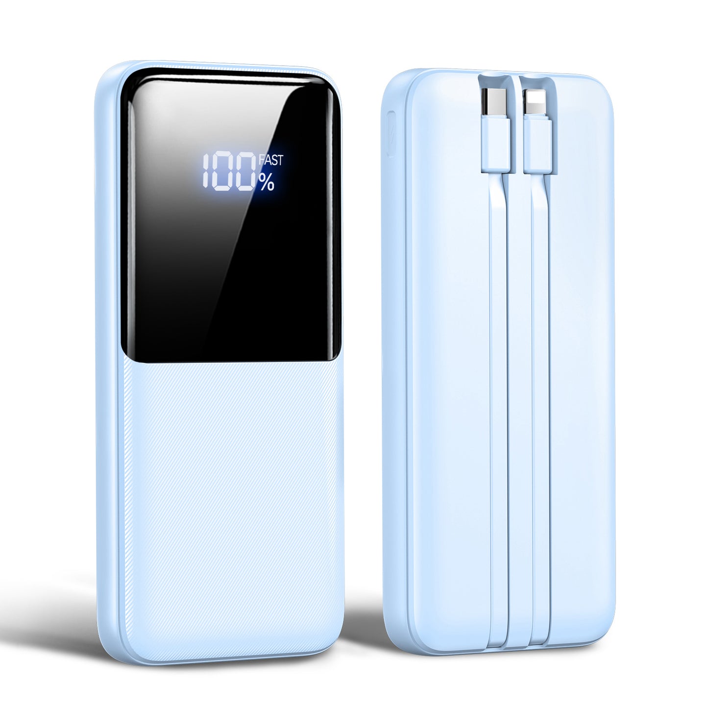 Portable Charger Power Bank - 20000mAh Fast Charging Portable Battery Pack with Built in USB-C(22.5W) and iOS(20W) Output Cables Compatible for iPhone Android Samsung Phone