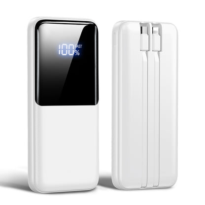 Portable Charger Power Bank - 20000mAh Fast Charging Portable Battery Pack with Built in USB-C(22.5W) and iOS(20W) Output Cables Compatible for iPhone Android Samsung Phone