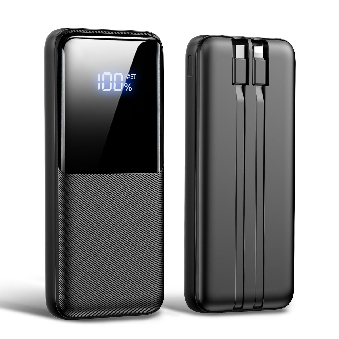 Portable Charger Power Bank - 20000mAh Fast Charging Portable Battery Pack with Built in USB-C(22.5W) and iOS(20W) Output Cables Compatible for iPhone Android Samsung Phone