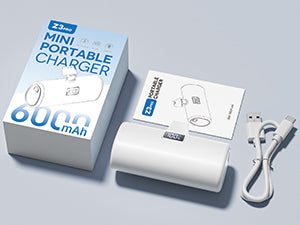 Portable Charger 6000mAh, USB-C Portable Phone Charger with Fast Charging (20W), Mini Battery