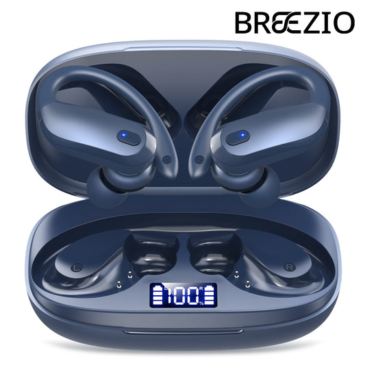 Wireless Earbuds Bluetooth 5.4 Headphones Sport,IPX7 Waterproof Sports Earphones with Earhooks,80H Playtime,Lightweight 7.8g