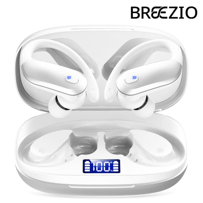 Wireless Earbuds Bluetooth 5.4 Headphones Sport,IPX7 Waterproof Sports Earphones with Earhooks,80H Playtime,Lightweight 7.8g